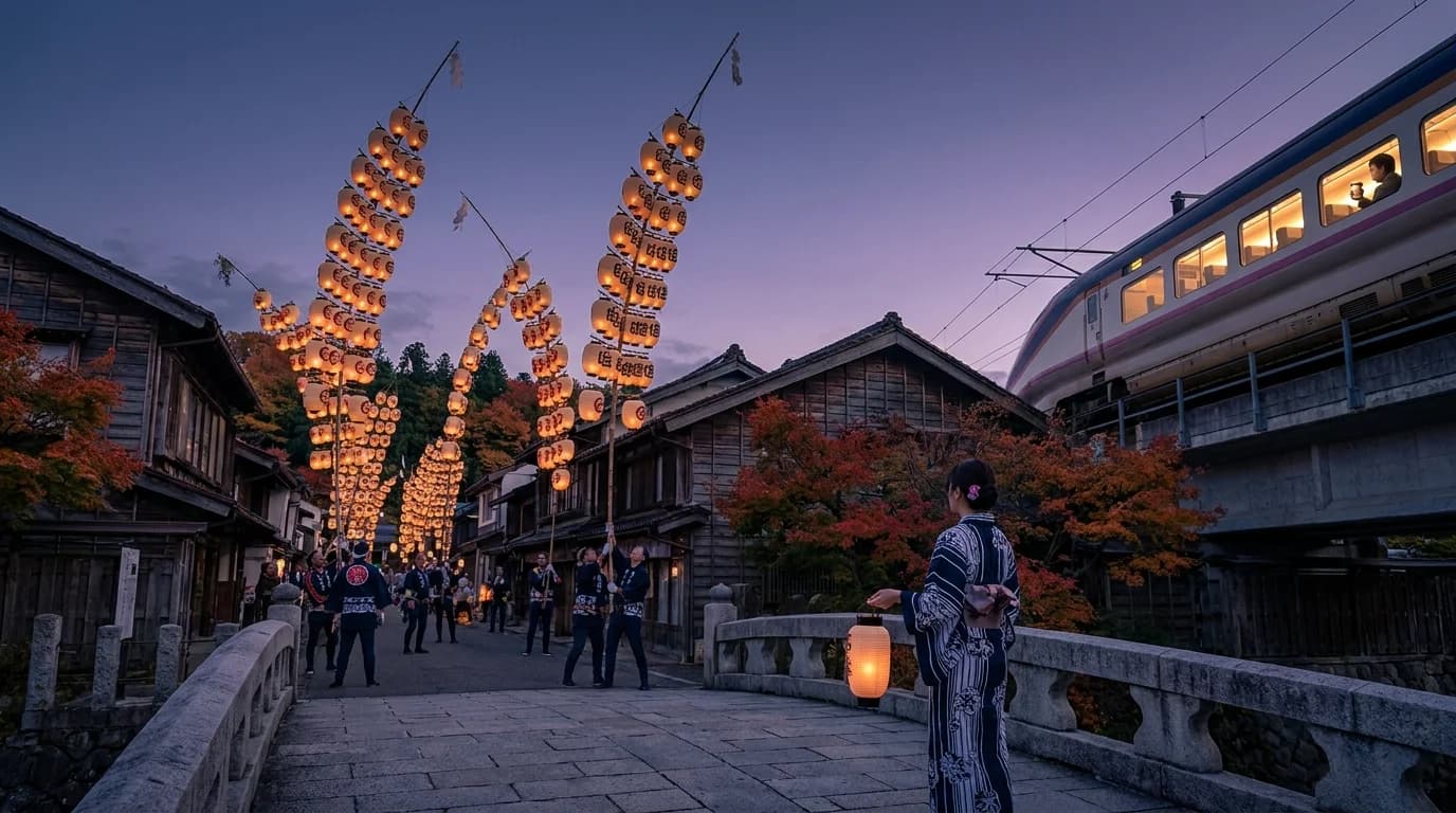 Akita Kanto Festival Guide: Lanterns, Yukata & Shinkansen Tips