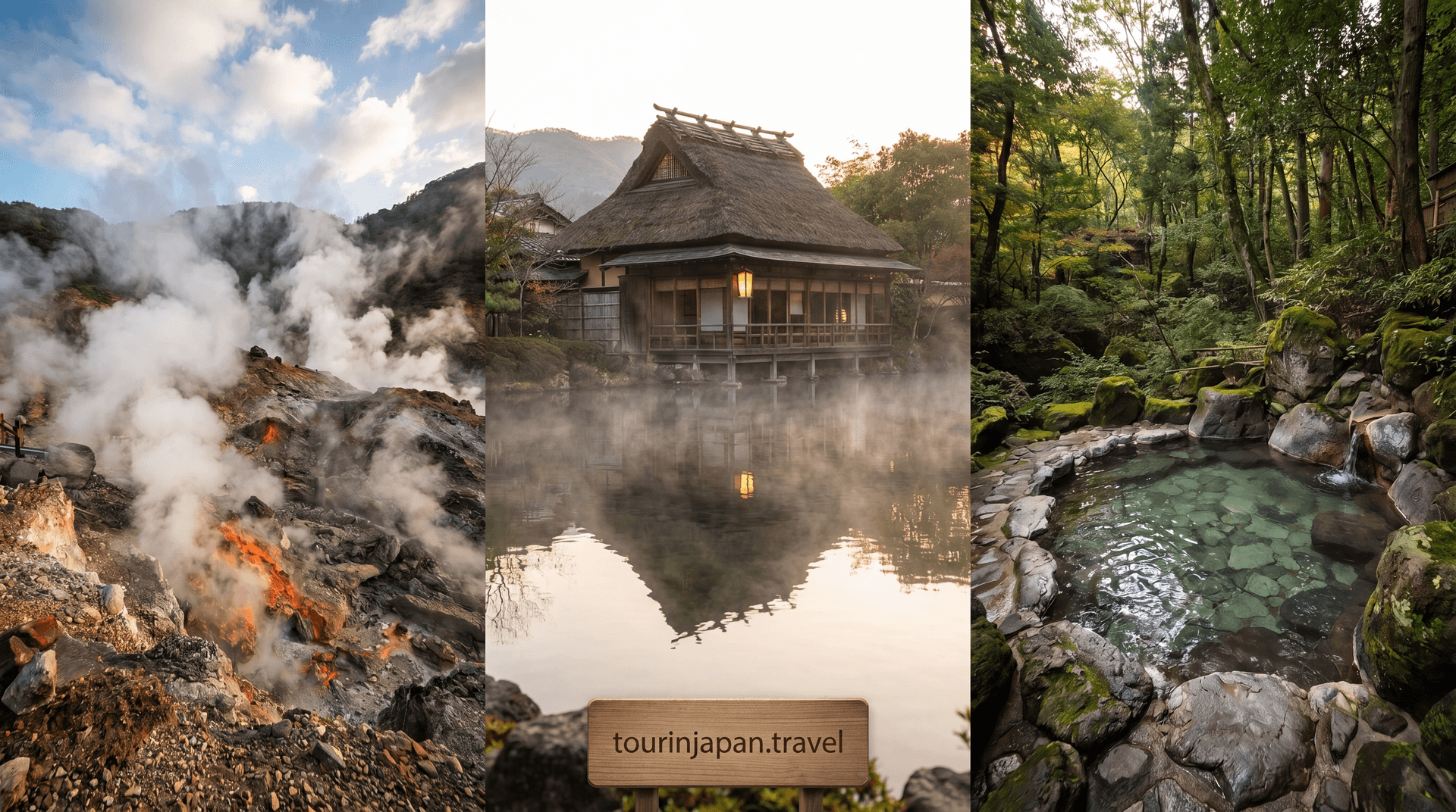 Featured image for Best Onsen in Kyushu: Beppu, Yufuin, and Kurokawa Compared with discreet tourinjapan.travel mark