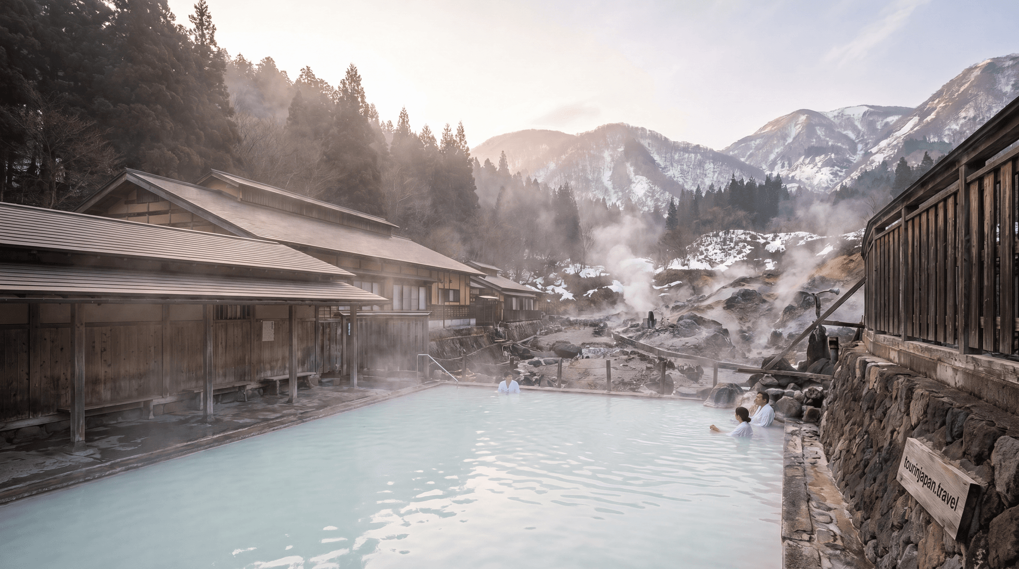 Featured image for Best Onsen in Tohoku: Nyuto Onsen, Ginzan, and Osorezan with discreet tourinjapan.travel mark
