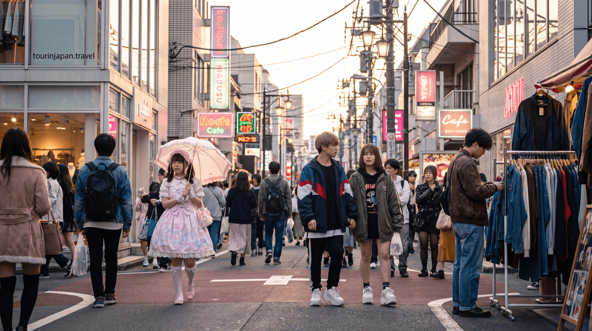 Featured image for Harajuku Fashion Guide: Lolita, Streetwear, and Vintage Markets with discreet tourinjapan.travel mark