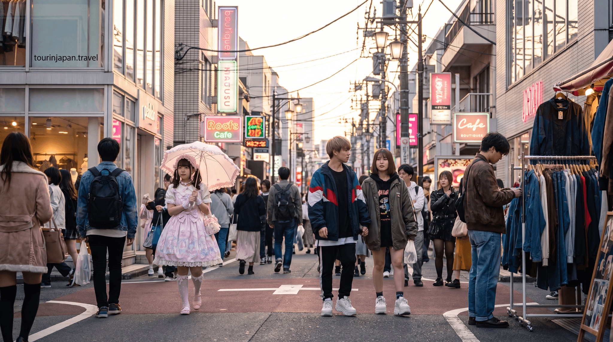Featured image for Harajuku Fashion Guide: Lolita, Streetwear, and Vintage Markets with discreet tourinjapan.travel mark