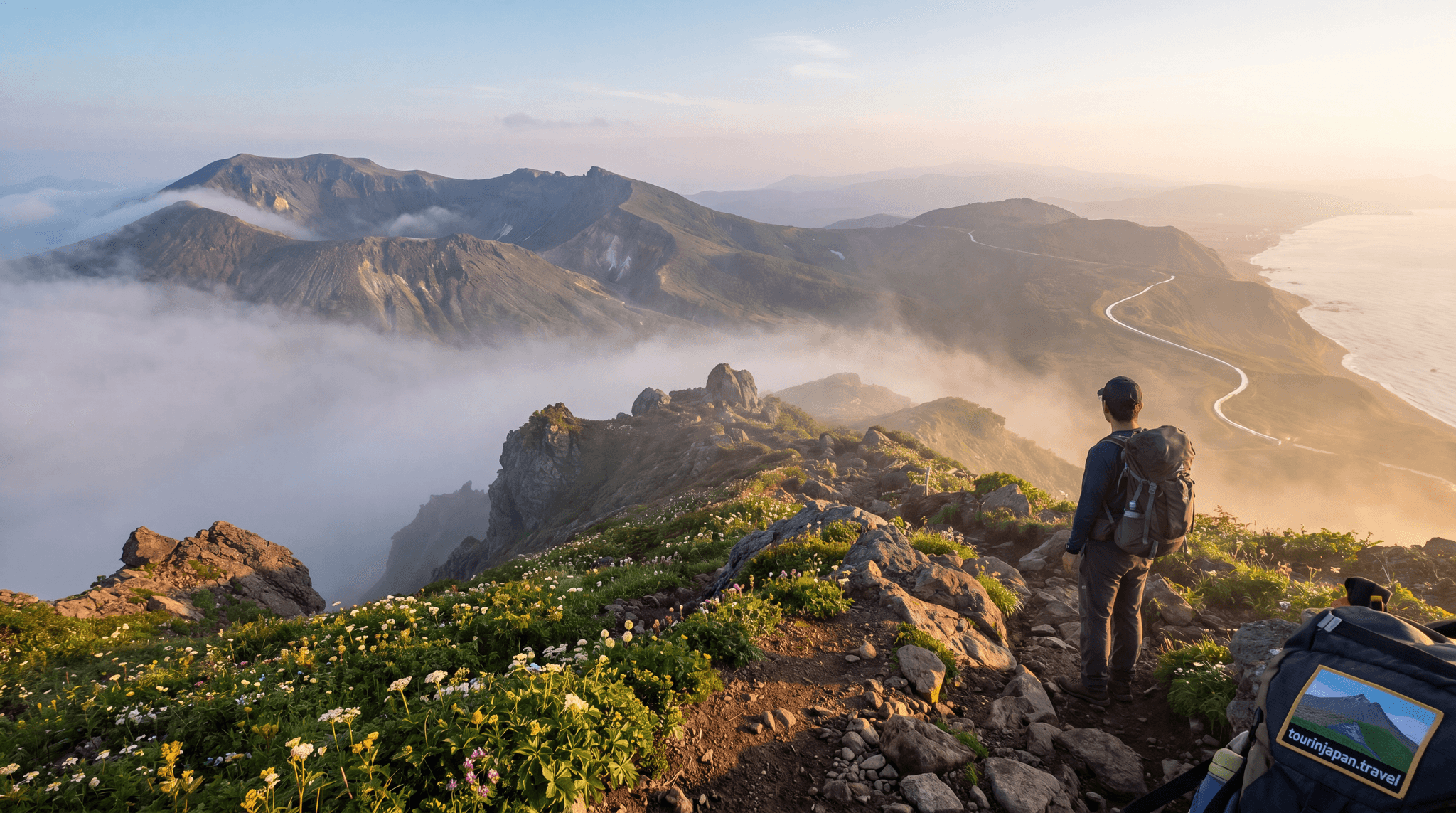 Featured image for Hiking in Hokkaido: Daisetsuzan, Rausu, and Coastal Trails with discreet tourinjapan.travel mark