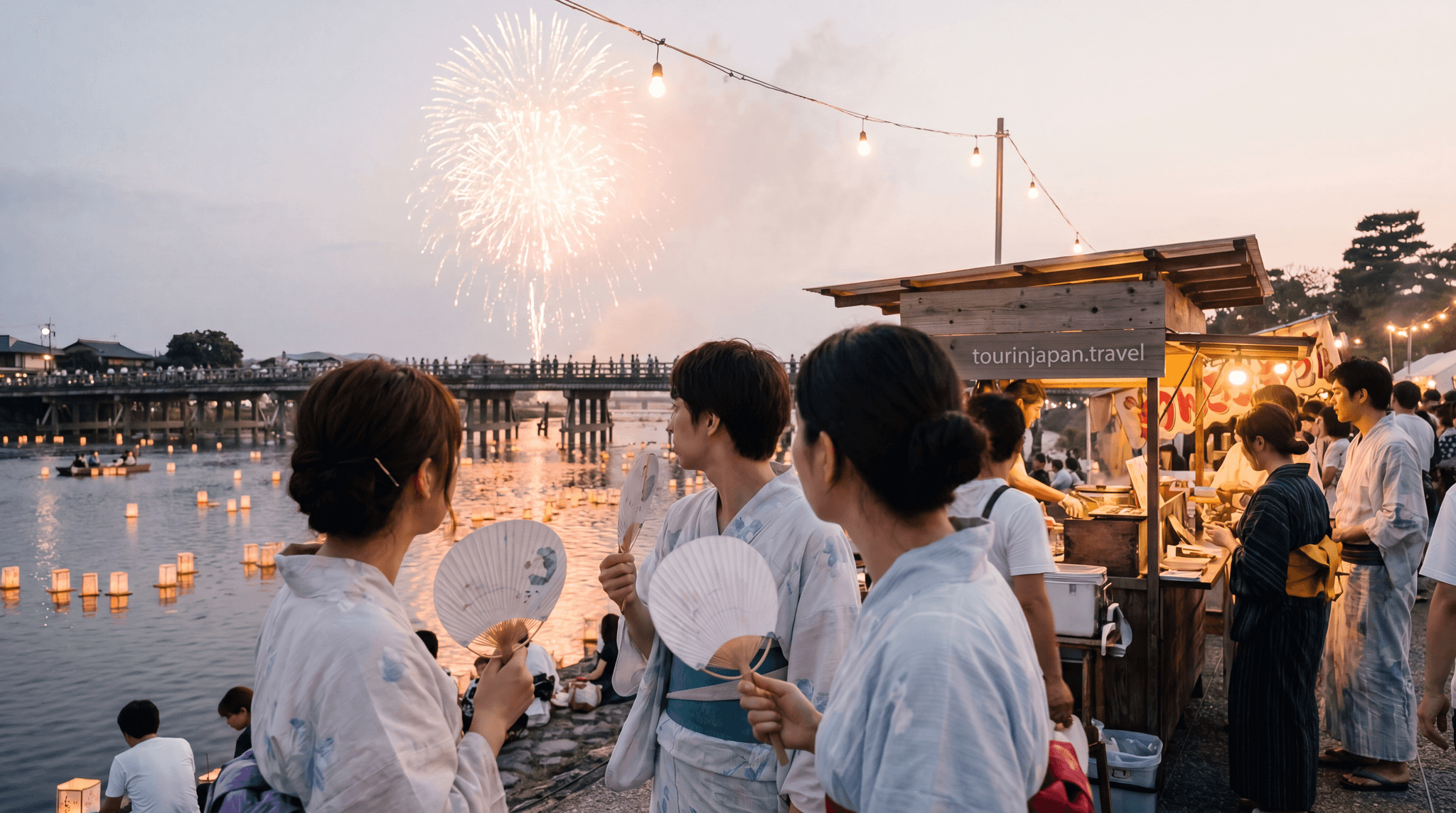 Featured image for Japan in August: Summer Festivals, Weather, and Travel Tips with discreet tourinjapan.travel mark