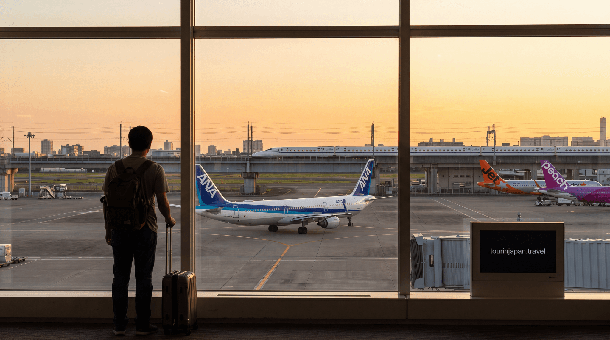 Featured image for Domestic Flights in Japan: When It's Cheaper Than Shinkansen with discreet tourinjapan.travel mark
