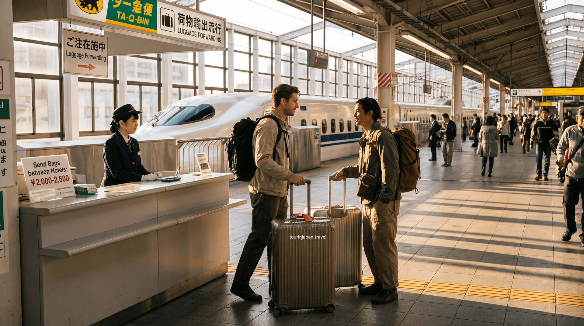 Featured image for Luggage Forwarding in Japan (Takkyubin): The Complete Guide with discreet tourinjapan.travel mark