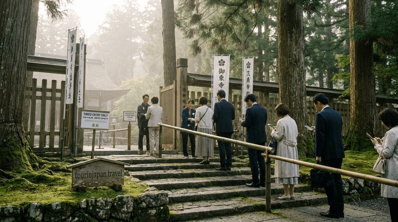 Featured image for Japan Overtourism 2026: Which Sites Are Limiting Visitors and When with discreet tourinjapan.travel mark