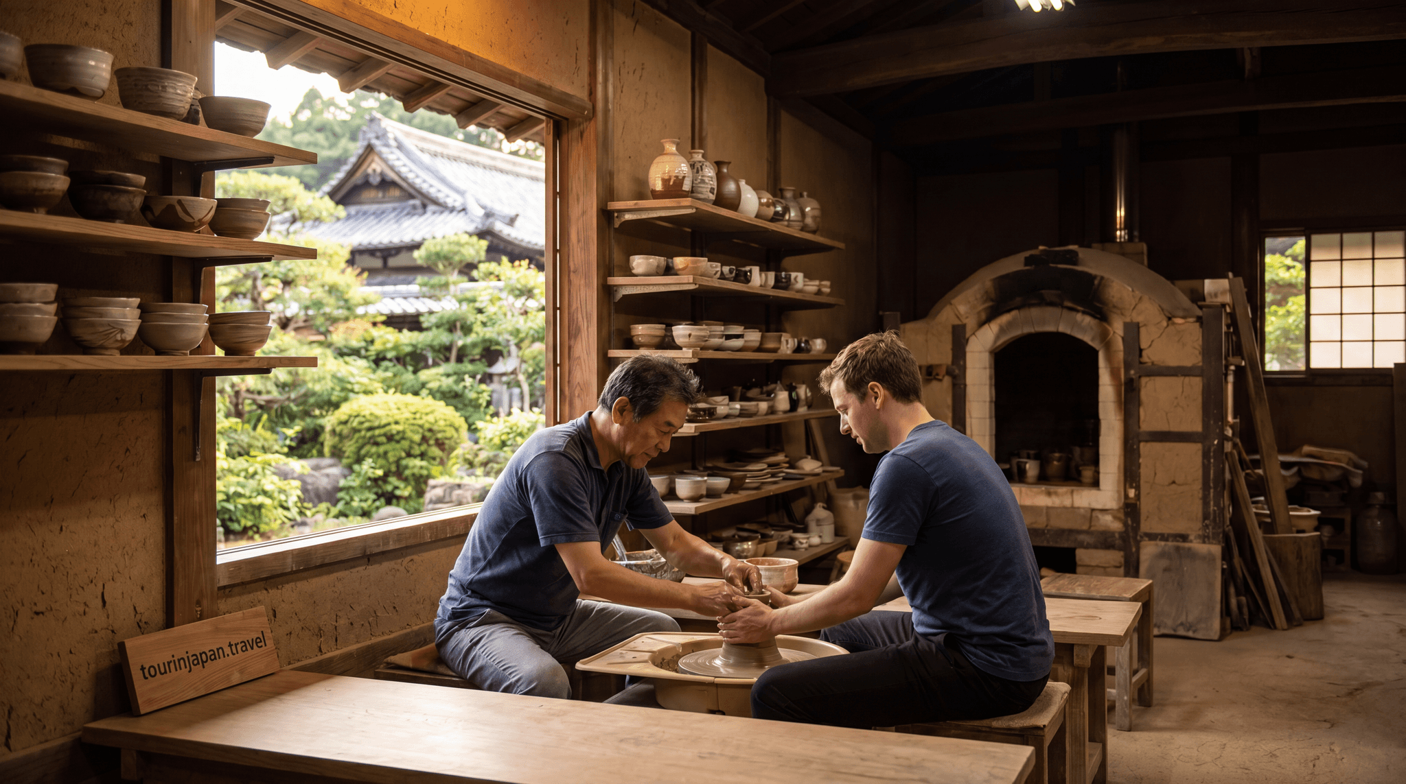 Featured image for Japanese Pottery (Ceramics) Workshops: Hagi, Mashiko, and Kyoto Kilns with discreet tourinjapan.travel mark