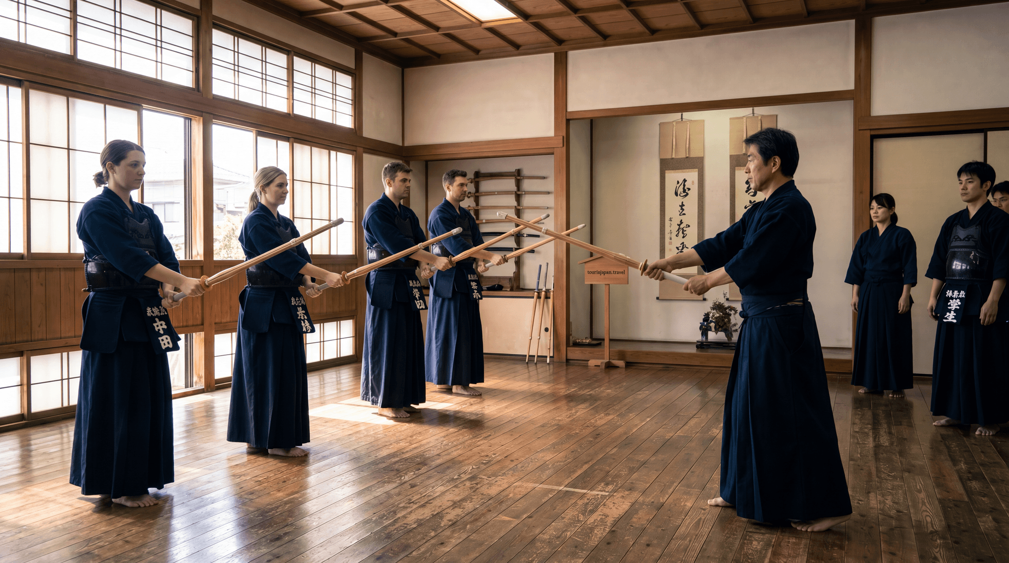 Featured image for Kendo Classes for Tourists: How to Try Japan's Sword Fighting Art with discreet tourinjapan.travel mark