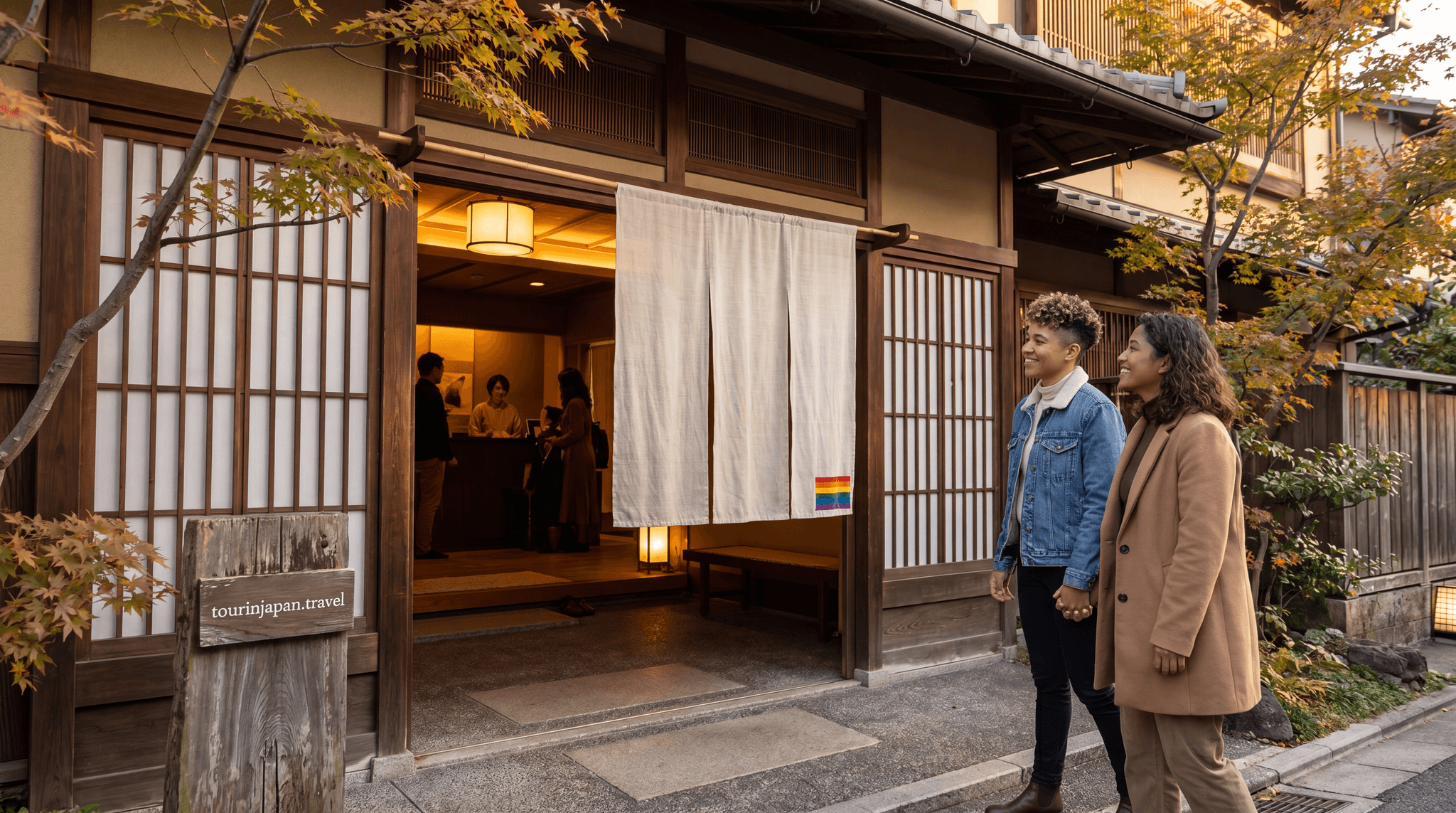 Featured image for LGBTQ+ Friendly Accommodation in Japan: Best Hotels and Hostels with discreet tourinjapan.travel mark