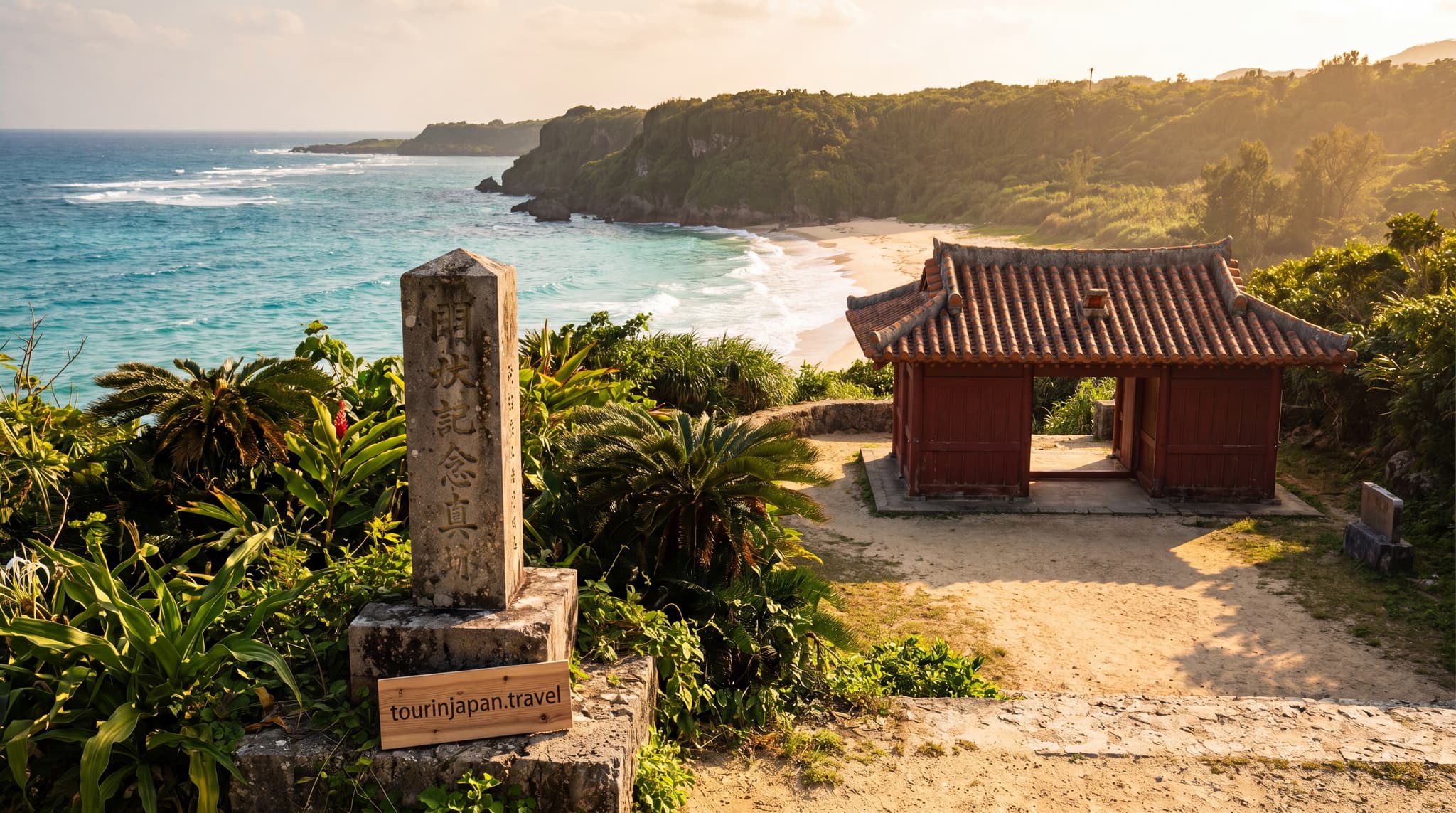 Featured image for Okinawa Main Island Guide: Beaches, Ryukyu Culture, and War History with discreet tourinjapan.travel mark