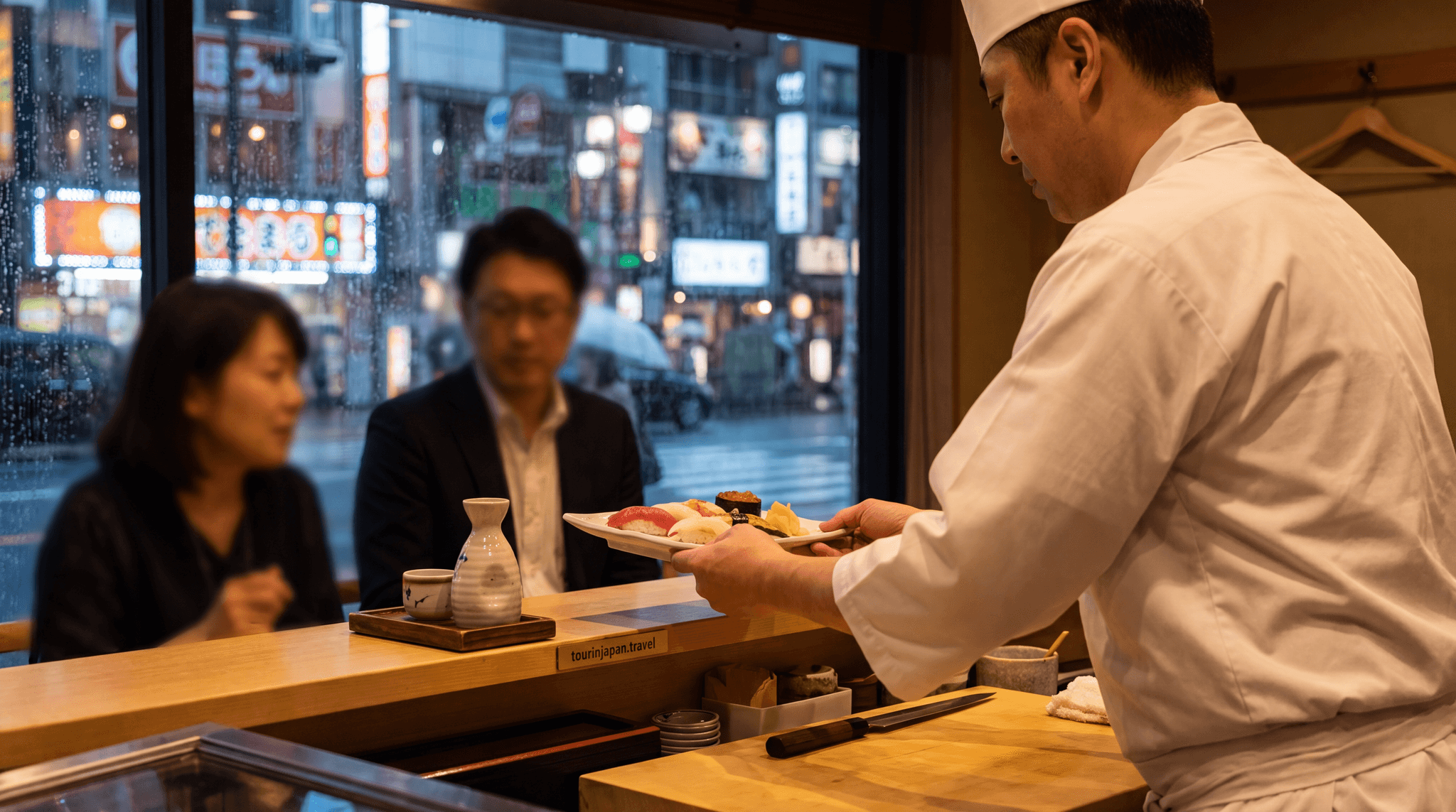 Featured image for Omakase Dining in Tokyo: What It Is, How to Book, What It Costs with discreet tourinjapan.travel mark