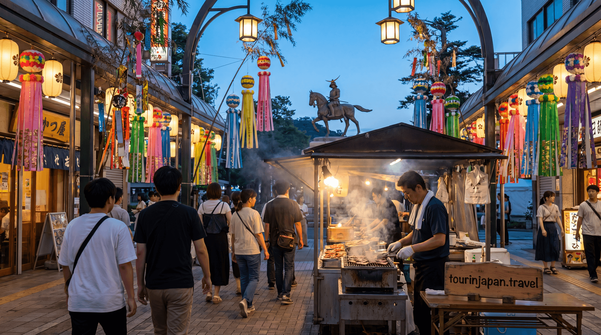Featured image for Sendai City Guide: Tanabata, Date Masamune, and Gyutan Beef Tongue with discreet tourinjapan.travel mark