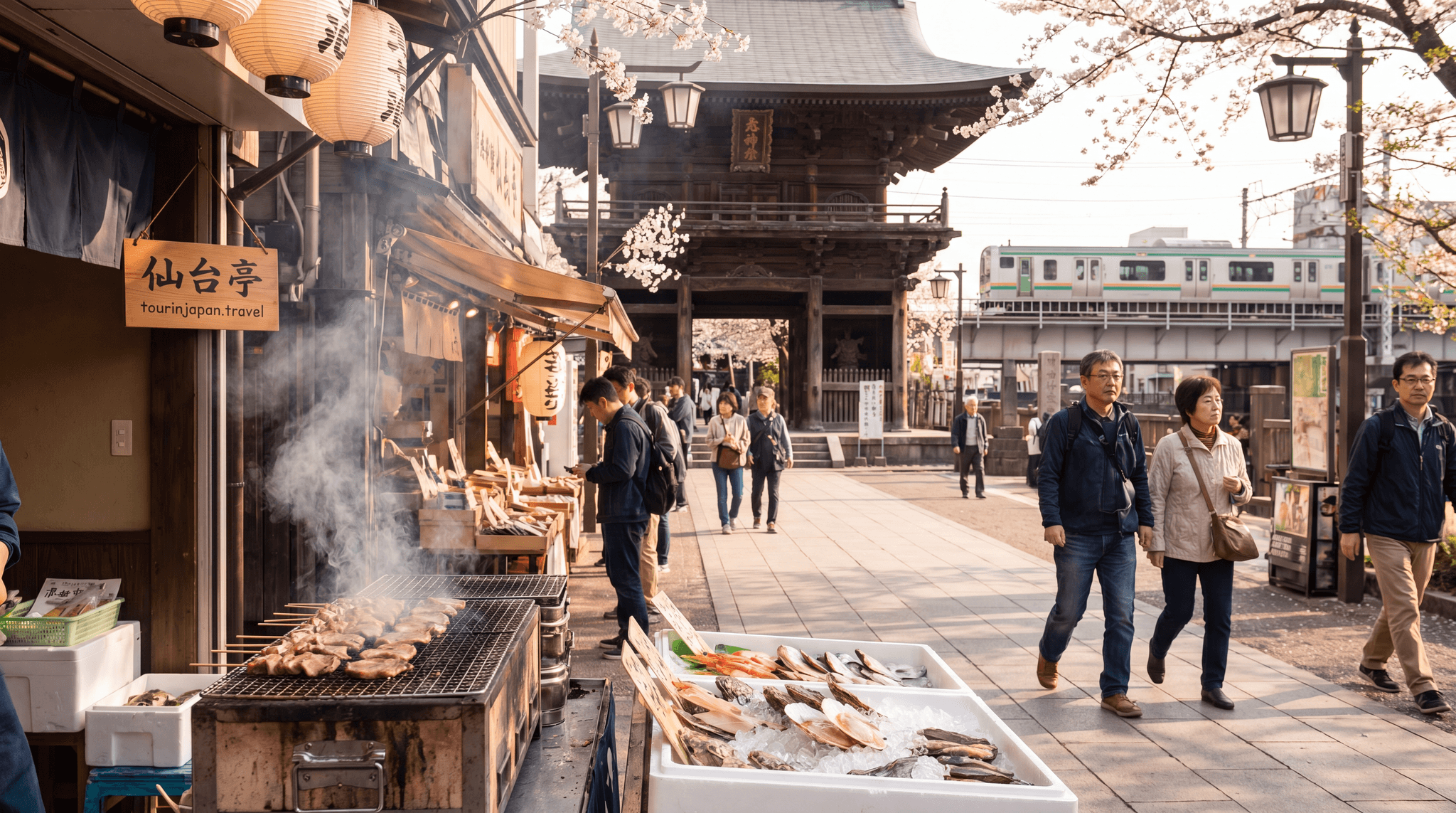 Featured image for Sendai Food Guide: Gyutan Beef Tongue and Seafood with discreet tourinjapan.travel mark
