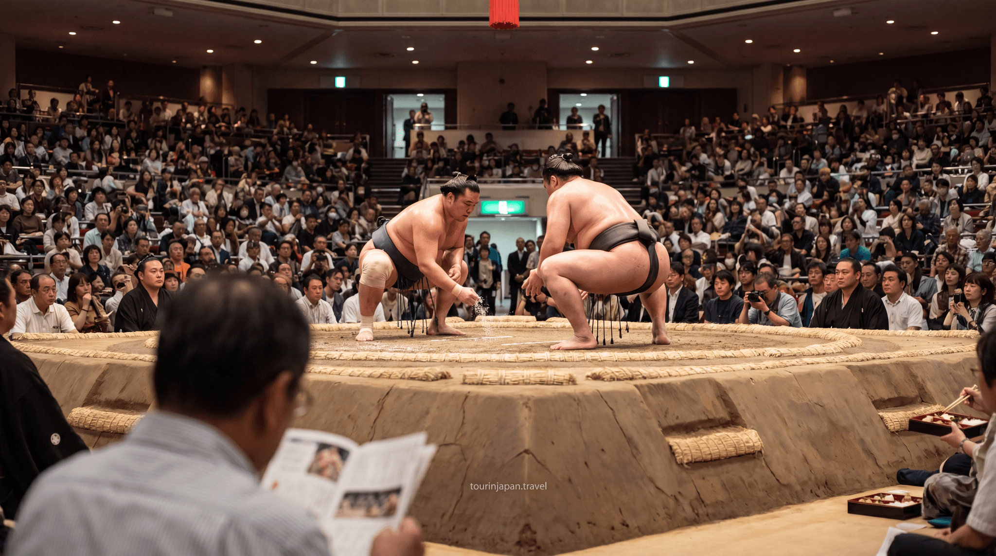 Featured image for Sumo Wrestling in Japan: How to Watch, Where to Buy Tickets, What to Expect with discreet tourinjapan.travel mark