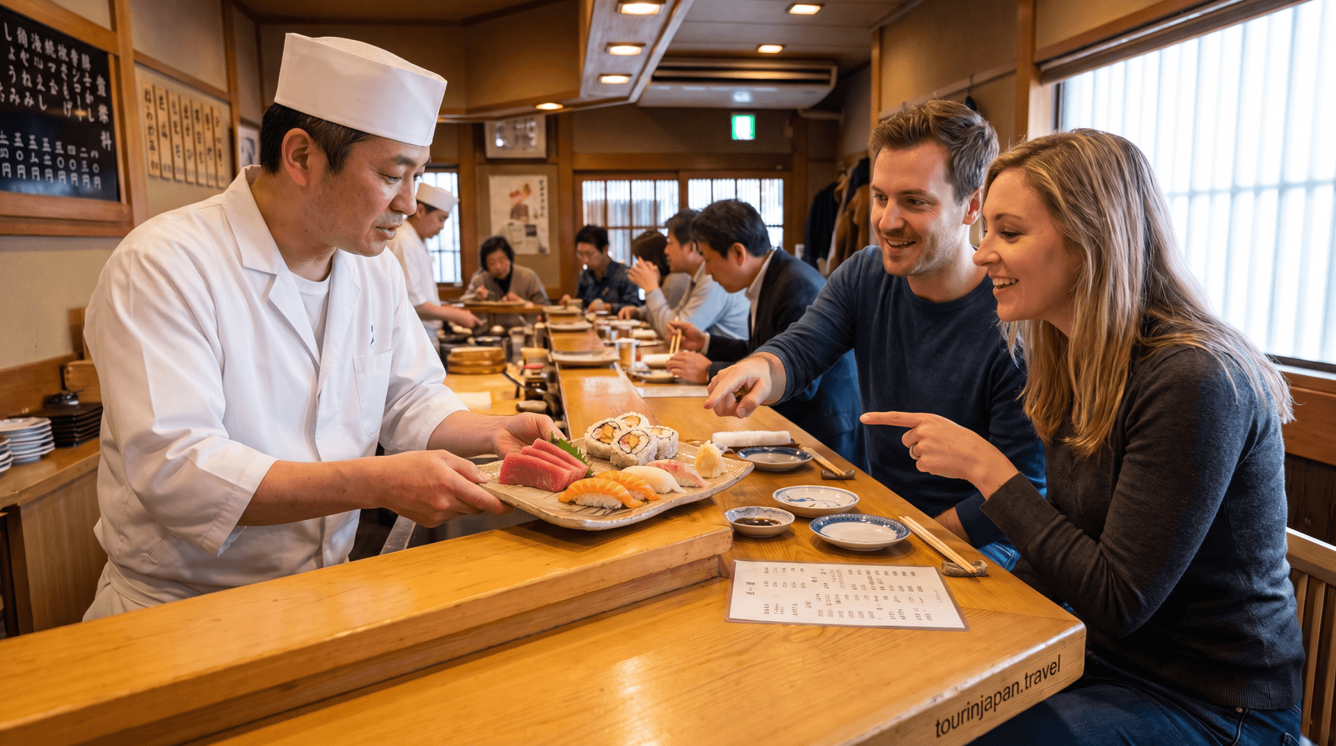 Featured image for Sushi vs Sashimi vs Nigiri: What's the Difference and How to Order with discreet tourinjapan.travel mark