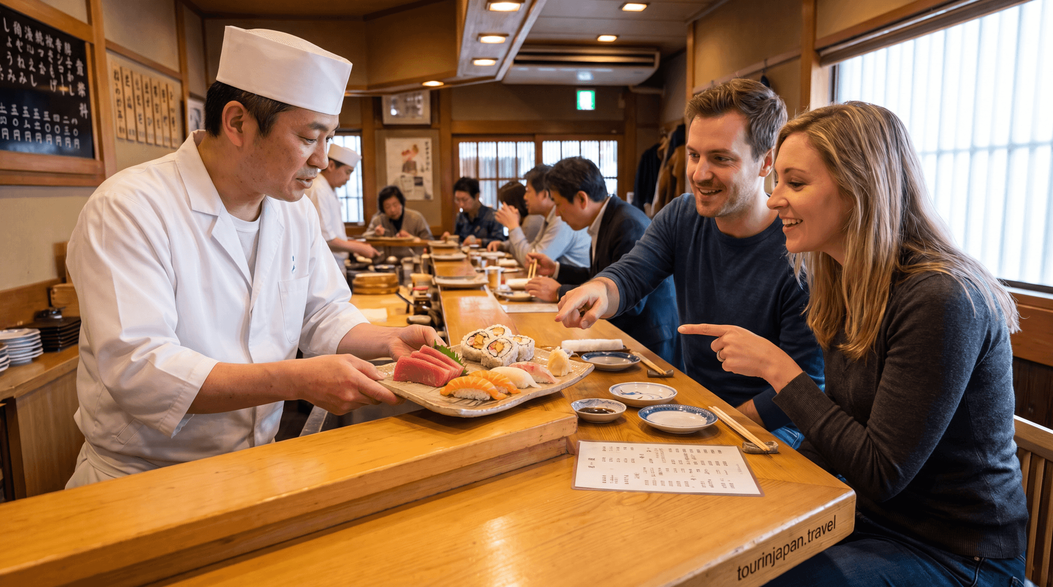 Featured image for Sushi vs Sashimi vs Nigiri: What's the Difference and How to Order with discreet tourinjapan.travel mark