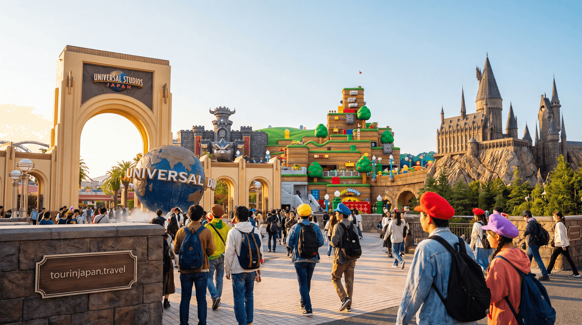 Featured image for Universal Studios Japan Osaka: Best Rides, Mario World, and Tips with discreet tourinjapan.travel mark