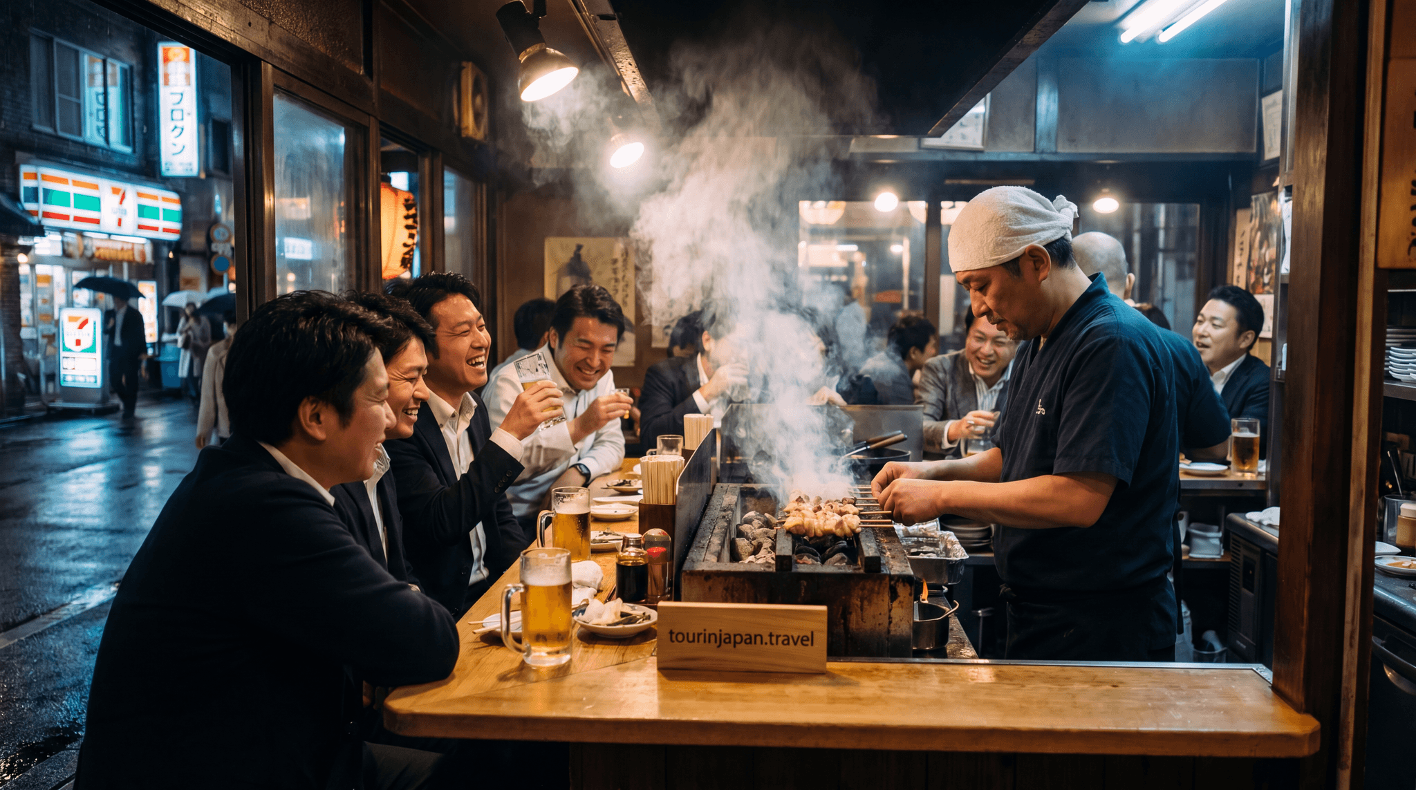 Featured image for Yakitori Guide: Skewers, Styles, and Best Bars in Tokyo with discreet tourinjapan.travel mark