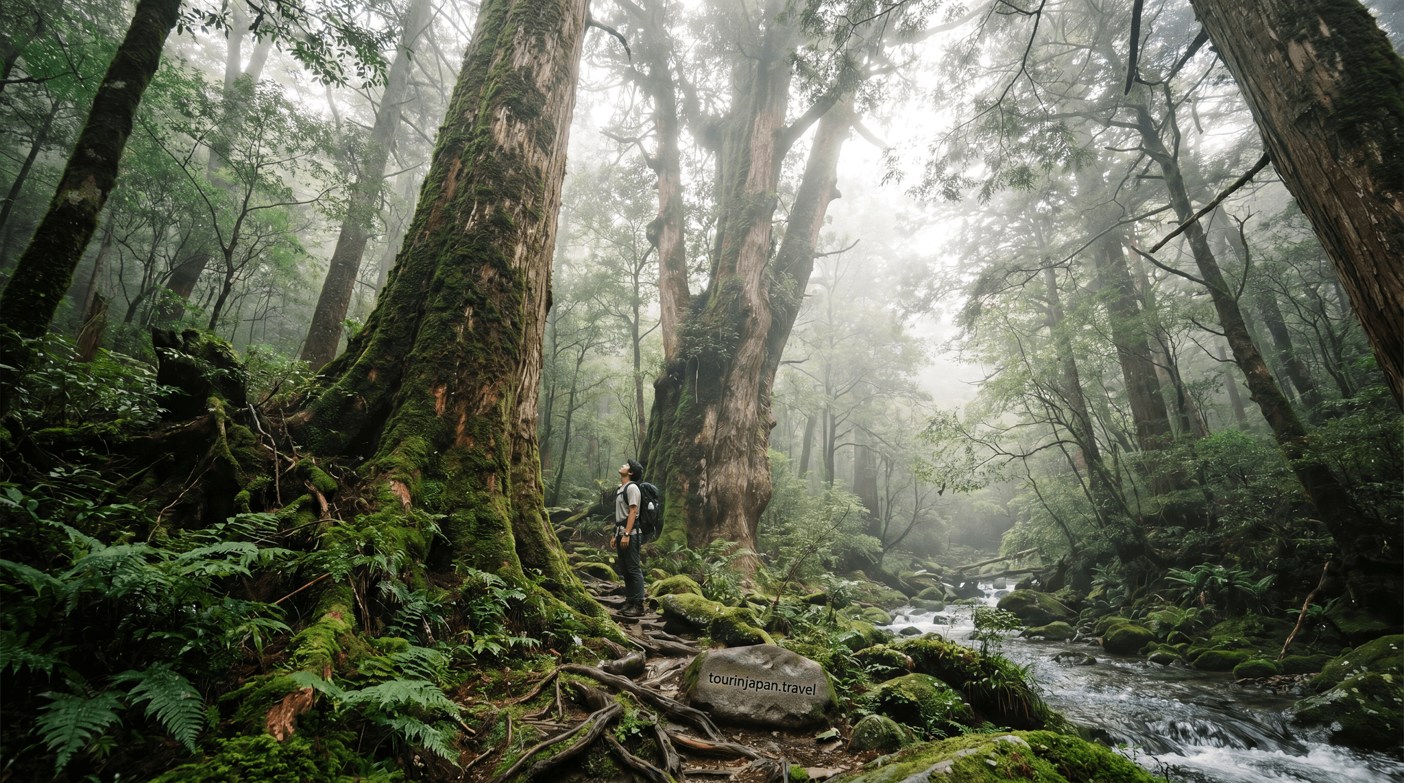Featured image for Yakushima: Japan's Ancient Forest Island and Princess Mononoke Inspiration with discreet tourinjapan.travel mark