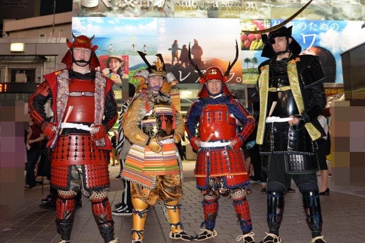 Samurai photo shooting at Street in Shibuya — photo 5