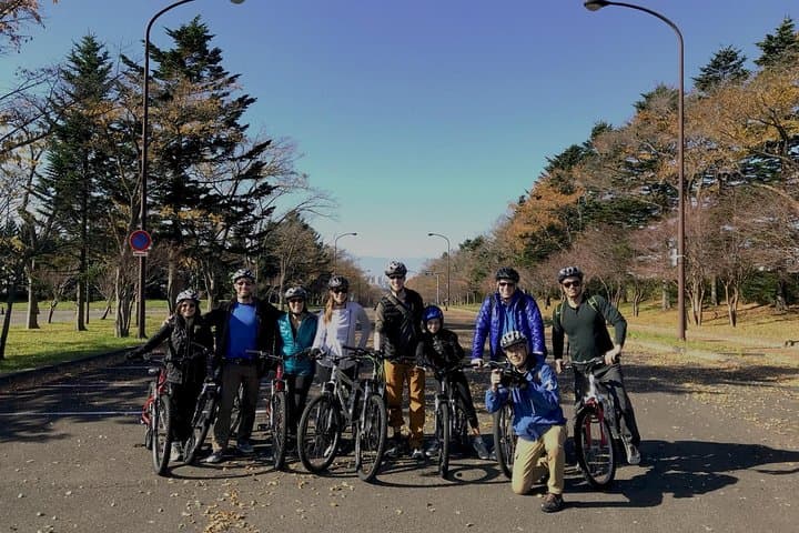 Nopporo Forest Mountain Bike Tour from Sapporo, presenting a retro Cycle cap — photo 6