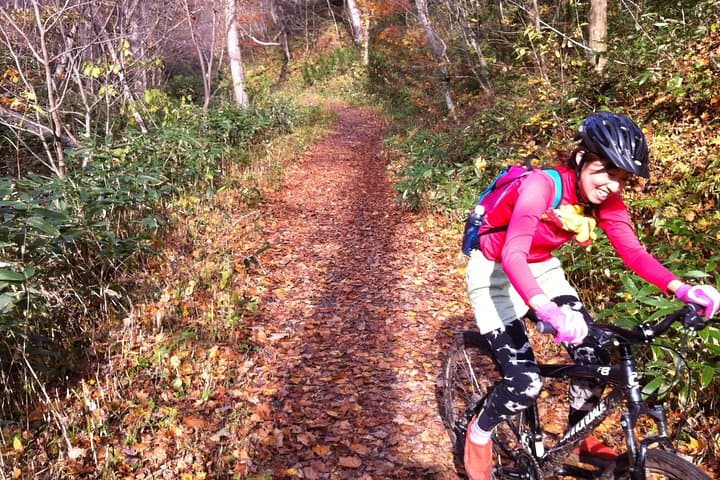 Nopporo Forest Mountain Bike Tour from Sapporo, presenting a retro Cycle cap — photo 5
