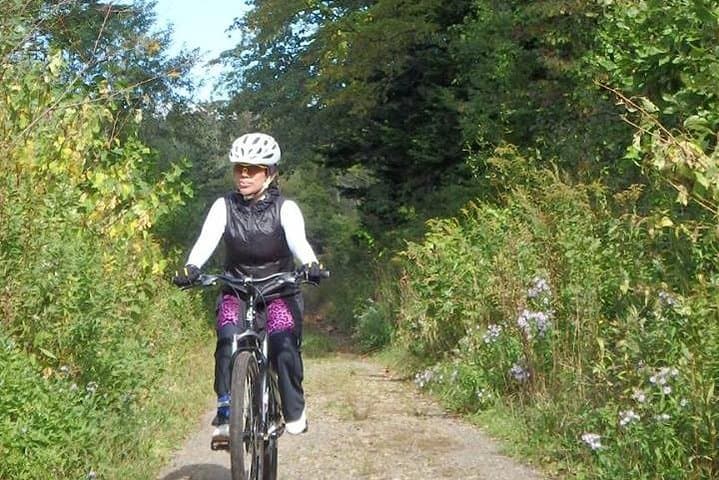 Nopporo Forest Mountain Bike Tour from Sapporo, presenting a retro Cycle cap — photo 7