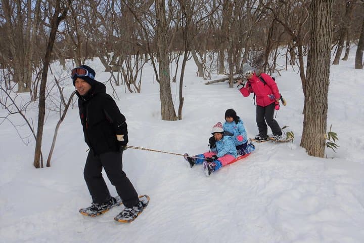 First snow play & snowshoe — photo 6