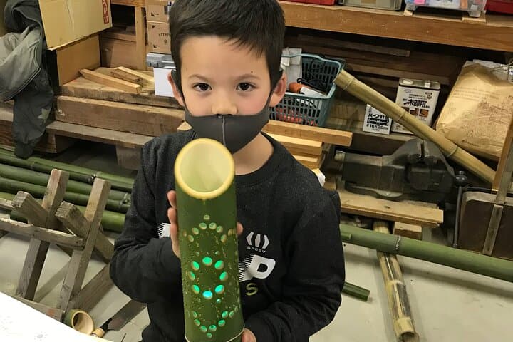 Bamboo LED Lantern Making Experience in Kyoto Arashiyama — photo 4