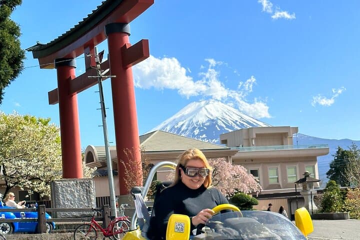 Cute & Fun E-Car tour following guide around Lake Kawaguchiko — photo 15