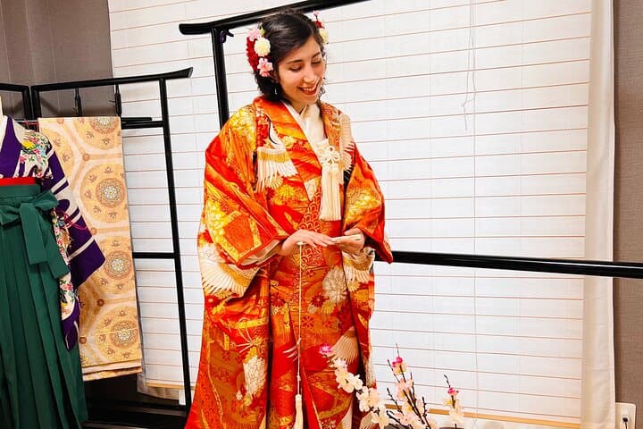 Kimono experience and Japanese home-cooking lesson Osaka Umeda — photo 3