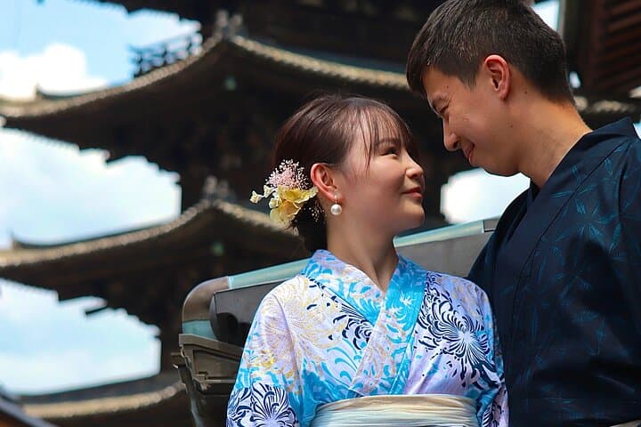 Kyoto Kimono Rental mimosa Couple Plan Kimono Yukata Rental — photo 5