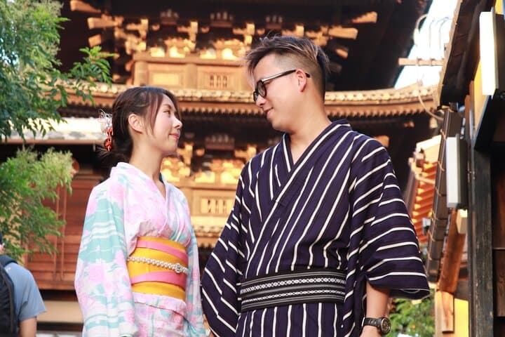 Kyoto Kimono Rental mimosa Couple Plan Kimono Yukata Rental — photo 9