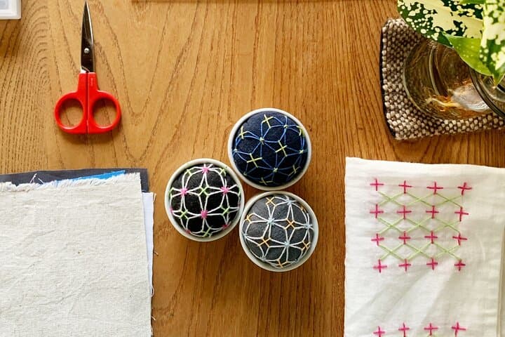 Enjoy making Sashiko needle mountain (Japanese embroidery) — photo 1