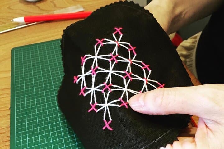 Enjoy making Sashiko needle mountain (Japanese embroidery) — photo 4