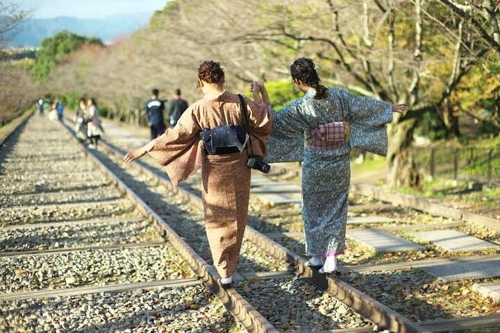 Kyoto 1day 100% silk of traditional. Kimono Rental Experience — photo 4
