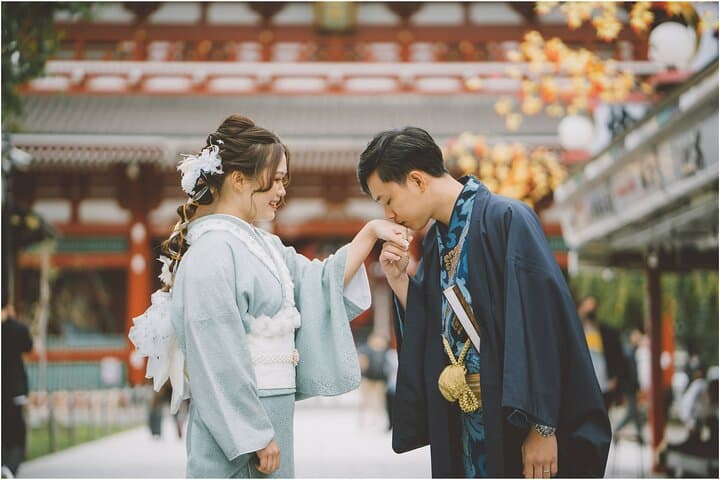 Special price couple (2 people) kimono commemorative photo shoot in Asakusa, Tokyo HANAYAKA kimono & yukata rental offer — photo 12