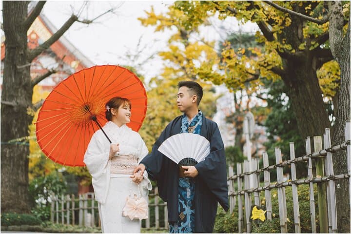 Special price couple (2 people) kimono commemorative photo shoot in Asakusa, Tokyo HANAYAKA kimono & yukata rental offer — photo 19