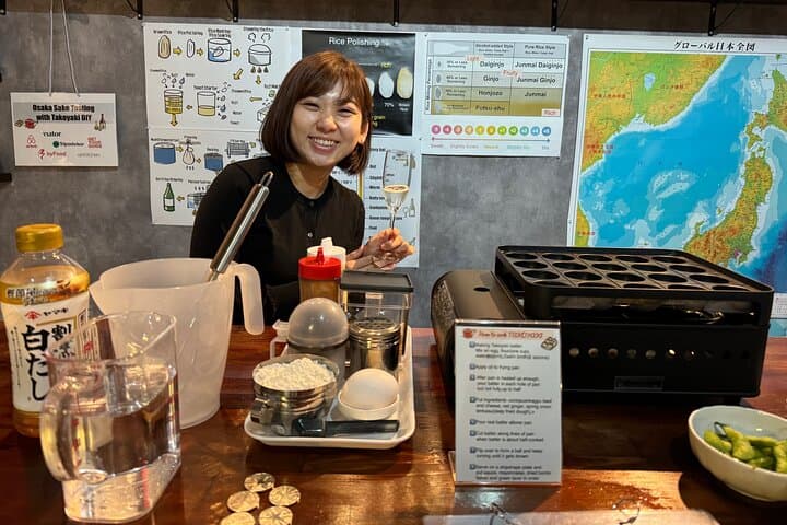 Osaka Sake Tasting & Takoyaki Cooking Experience — photo 10