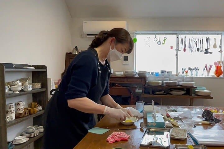 Making Japanese desserts Nerikiri & drinking matcha in Tokyo — photo 18