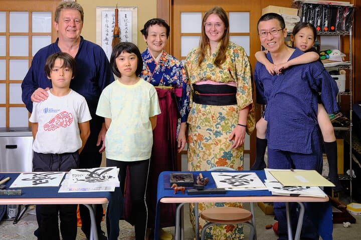 Tokyo Calligraphy Experience Japanese Treats with Green Tea — photo 5