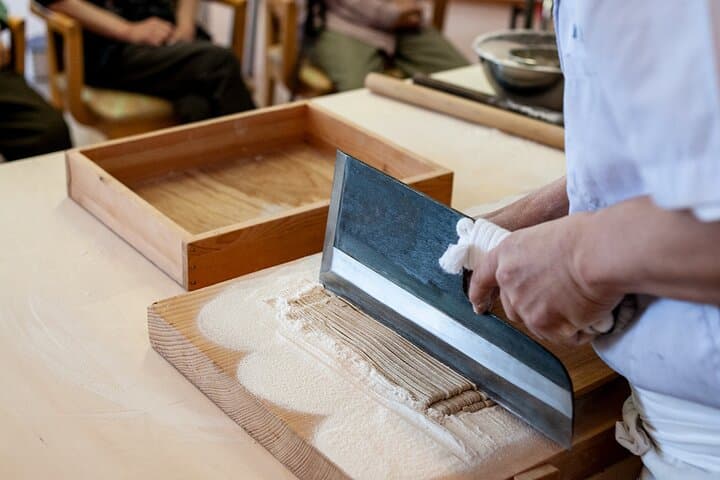 Experience Big soba knife Soba Making Class in Tokyo Kappabashi — photo 2