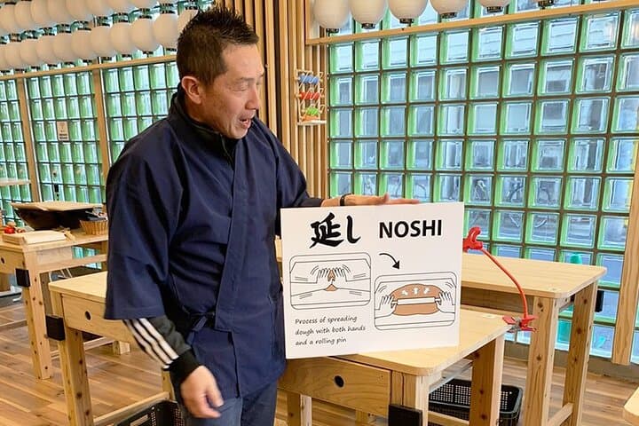 Experience Big soba knife Soba Making Class in Tokyo Kappabashi — photo 9