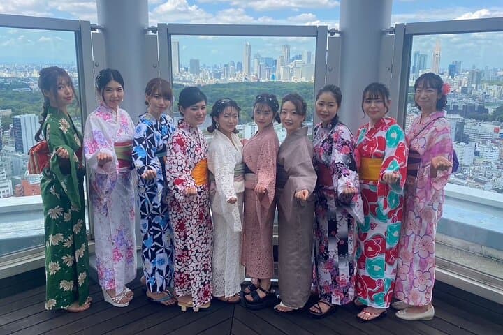 Easywear summer kimonos Experience in Shibuya Hairstyling Option — photo 2