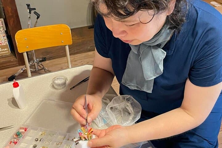 Tsumami Zaiku (Kanzashi) making Workshop in Abeno Osaka — photo 10