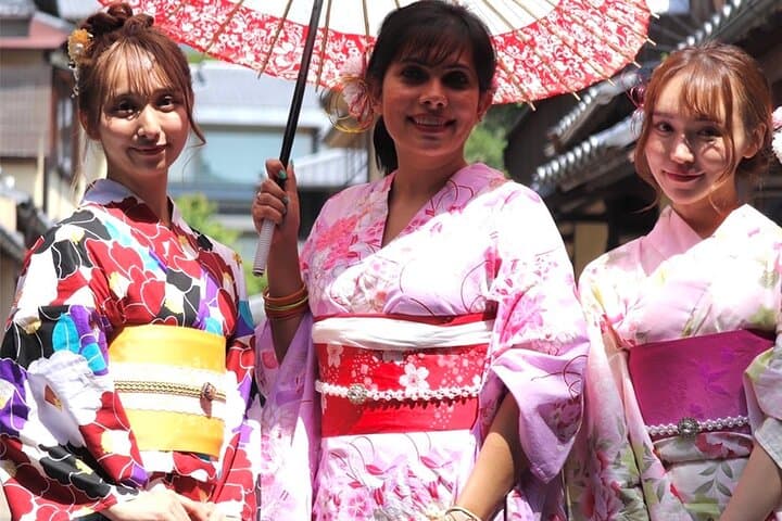 Kyoto Kimono Rental Chamatsu Ladies Plan with Hair Set — photo 2