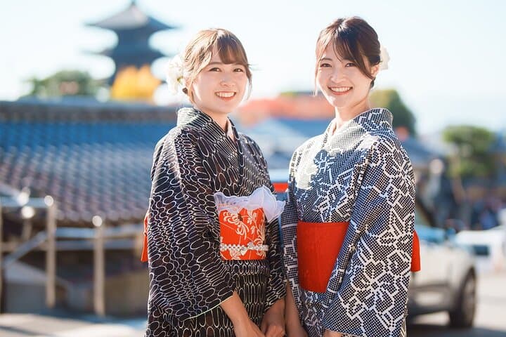Kyoto Kimono Rental Chamatsu Ladies Plan with Hair Set — photo 3