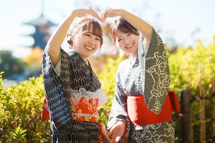 Kyoto Kimono Rental Chamatsu Ladies Plan with Hair Set — photo 6