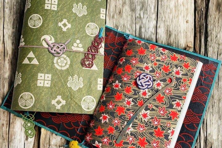 Japanese paper Notebook and Mizuhiki Belt and bookmark Workshop — photo 1