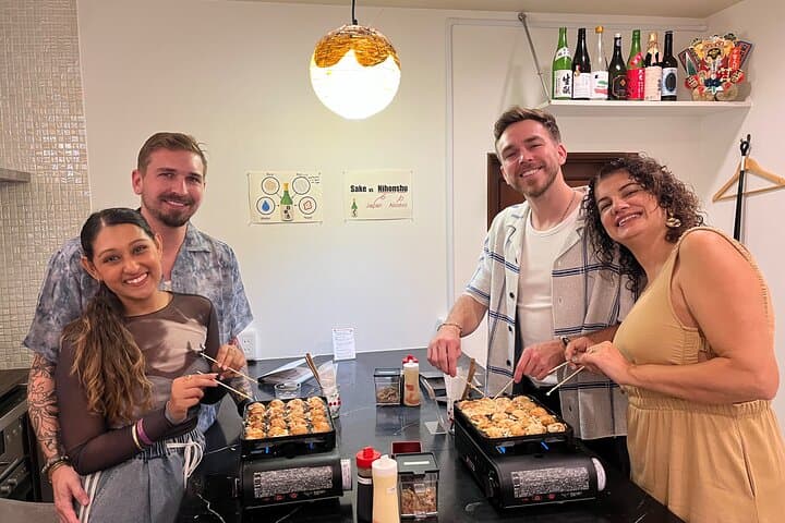 Osaka Sake Tasting & Takoyaki Cooking Experience — photo 4
